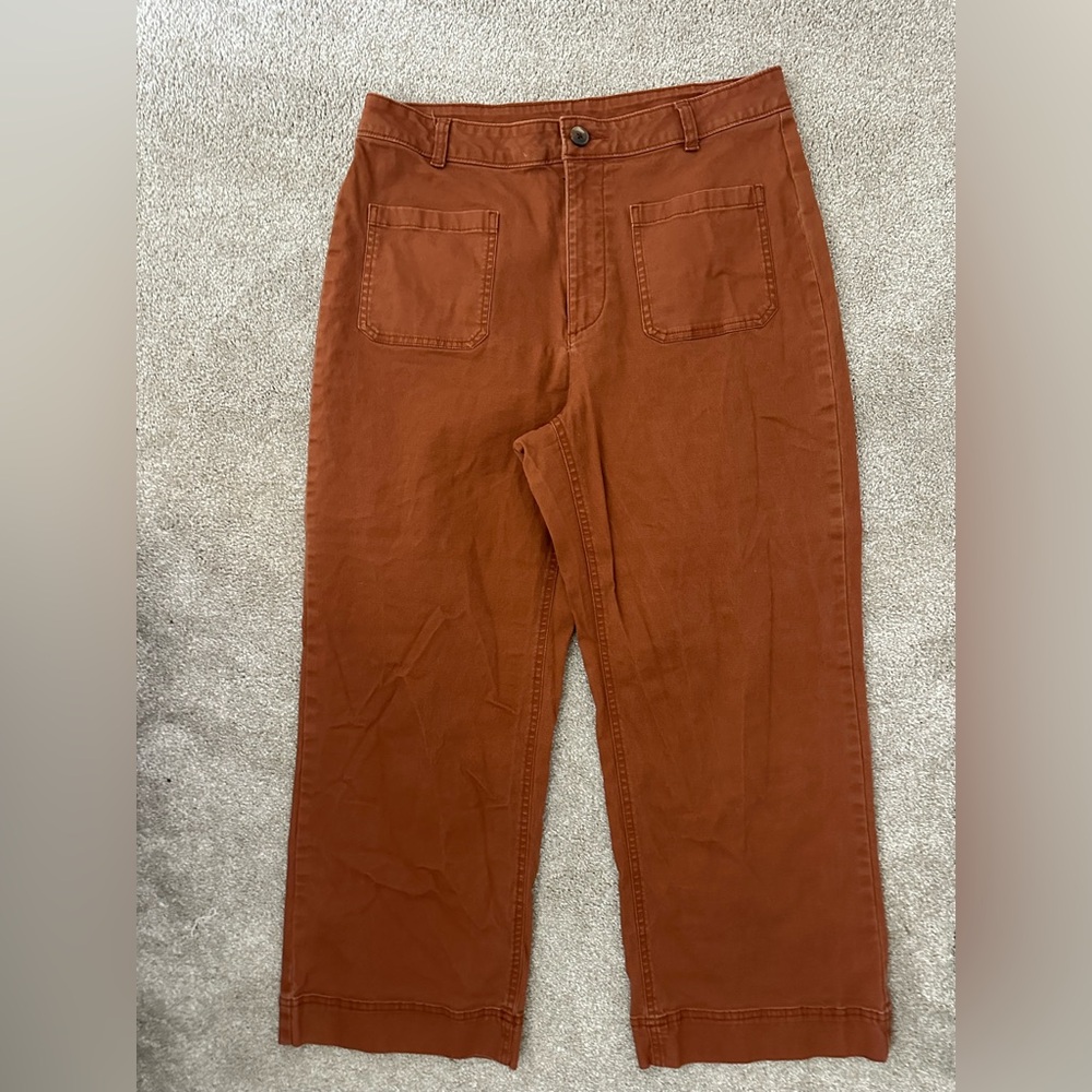 Old Navy high rise Wide-Leg Pants in Rust